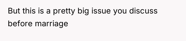 But this is a pretty big issue you discuss before...