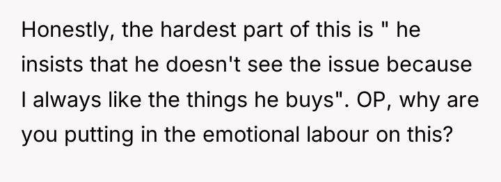Honestly, the hardest part of this is " he insists...