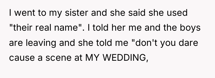 I went to my sister and she said she used...