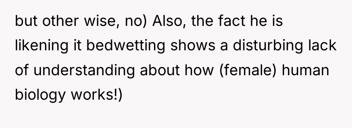 but other wise, no) Also, the fact he is likening...