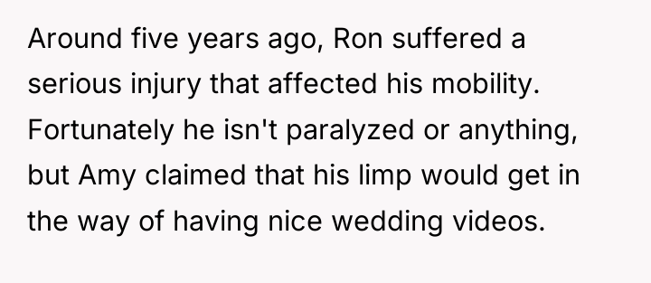Around five years ago, Ron suffered a serious injury that...