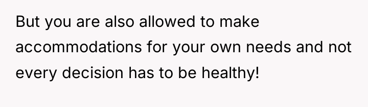 But you are also allowed to make accommodations for your...