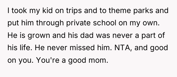 I took my kid on trips and to theme parks...