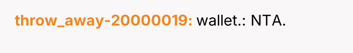 throw_away-20000019 wallet.: NTA.