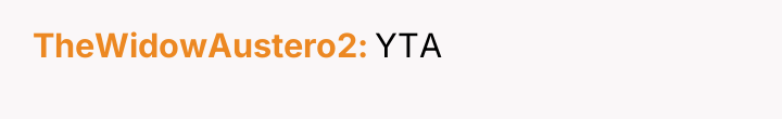 TheWidowAustero2 YTA