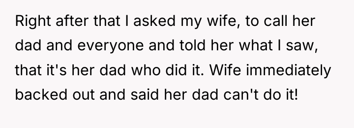 Right after that I asked my wife, to call her...