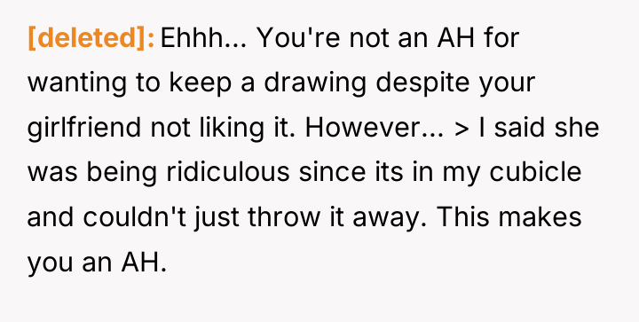 [deleted] Ehhh... You're not an AH for wanting to keep...