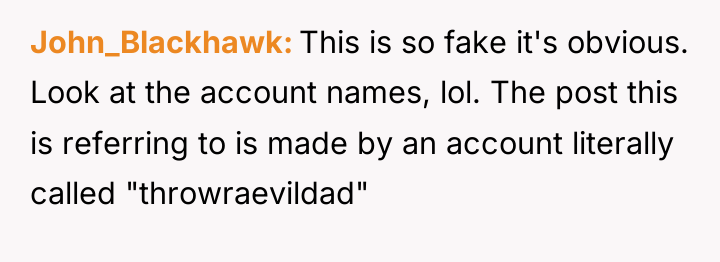 John_Blackhawk This is so fake it's obvious. Look at the...