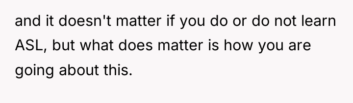 and it doesn't matter if you do or do not...