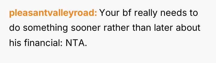 pleasantvalleyroad Your bf really needs to do something sooner rather...