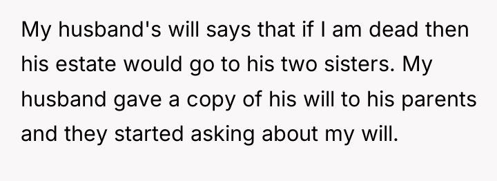 My husband's will says that if I am dead then...