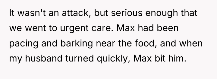 It wasn't an attack, but serious enough that we went...