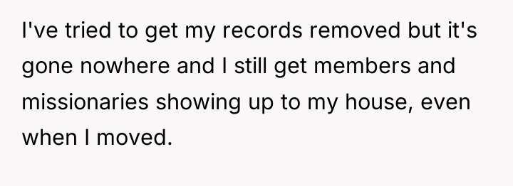 I've tried to get my records removed but it's gone...