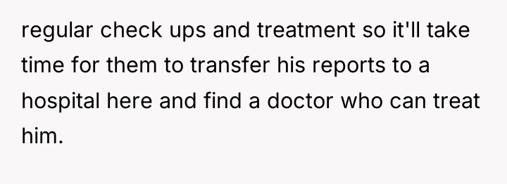 regular check ups and treatment so it'll take time for...