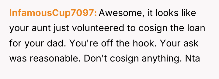 InfamousCup7097 Awesome, it looks like your aunt just volunteered to...