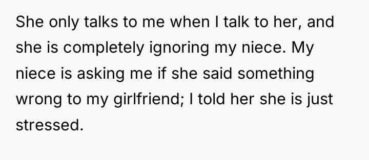 She only talks to me when I talk to her,...