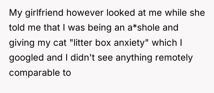 My girlfriend however looked at me while she told me...
