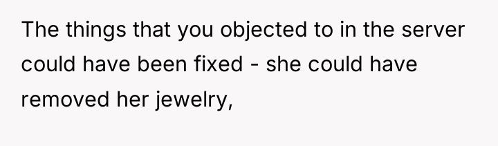 The things that you objected to in the server could...