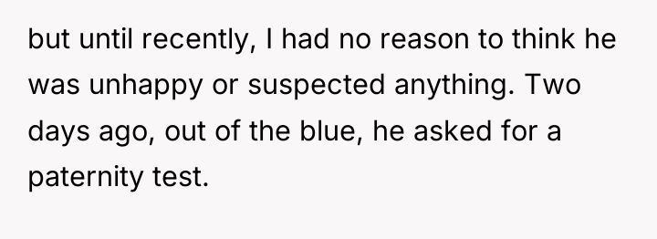 but until recently, I had no reason to think he...
