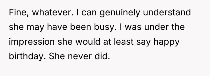 Fine, whatever. I can genuinely understand she may have been...