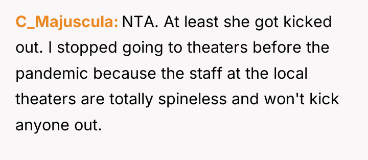 C_Majuscula NTA. At least she got kicked out. I stopped...
