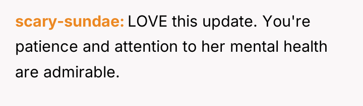 scary-sundae LOVE this update. You're patience and attention to her...