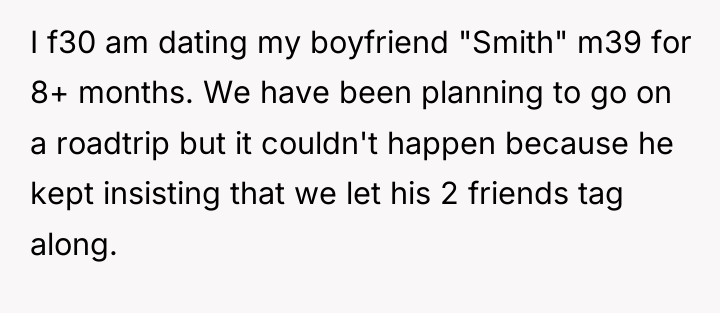 I f30 am dating my boyfriend "Smith" m39 for 8+...