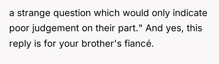 a strange question which would only indicate poor judgement on...
