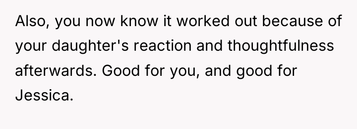 Also, you now know it worked out because of your...