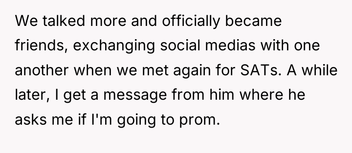 We talked more and officially became friends, exchanging social medias...