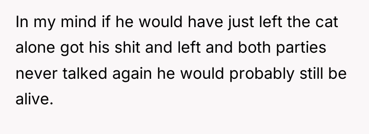 In my mind if he would have just left the...
