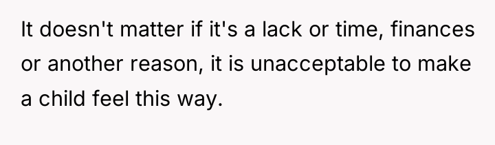 It doesn't matter if it's a lack or time, finances...