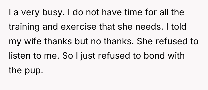 I a very busy. I do not have time for...