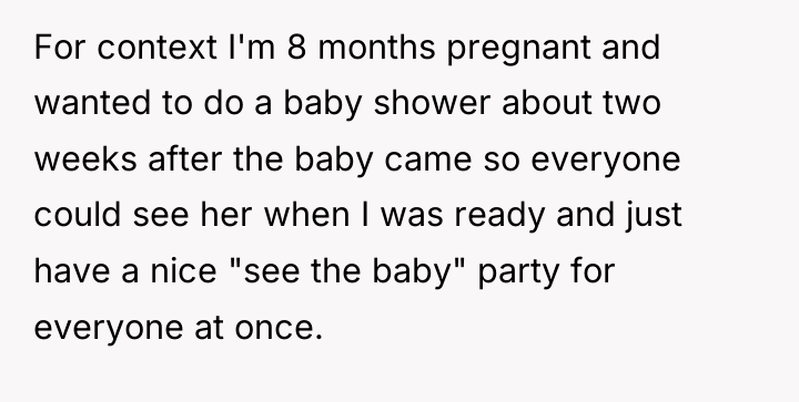 For context I'm 8 months pregnant and wanted to do...