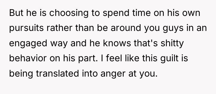 But he is choosing to spend time on his own...