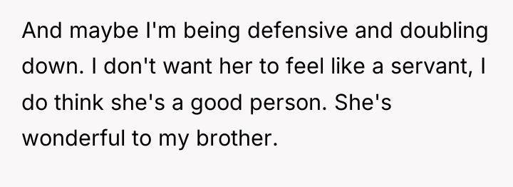 And maybe I'm being defensive and doubling down. I don't...