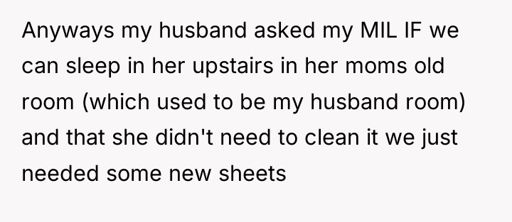 Anyways my husband asked my MIL IF we can sleep...