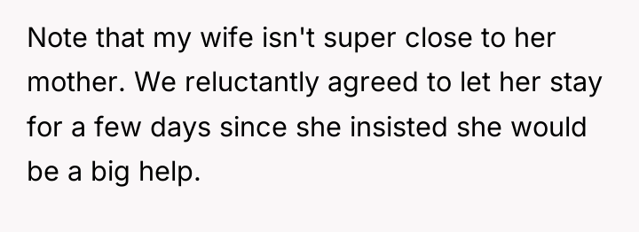 Note that my wife isn't super close to her mother....