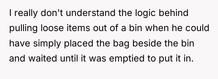 I really don't understand the logic behind pulling loose items...