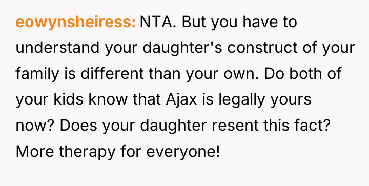 eowynsheiress NTA. But you have to understand your daughter's construct...