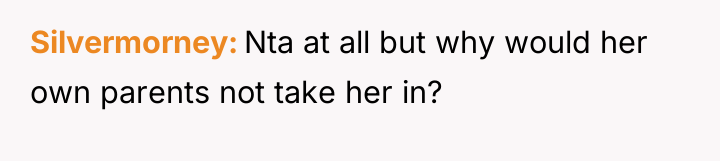 Silvermorney Nta at all but why would her own parents...