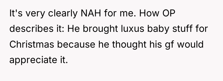 It's very clearly NAH for me. How OP describes it:...