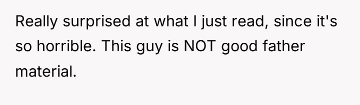Really surprised at what I just read, since it's so...