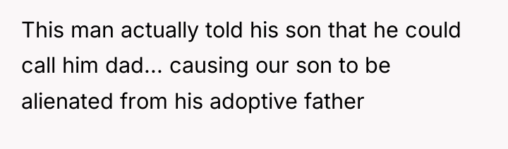 This man actually told his son that he could call...