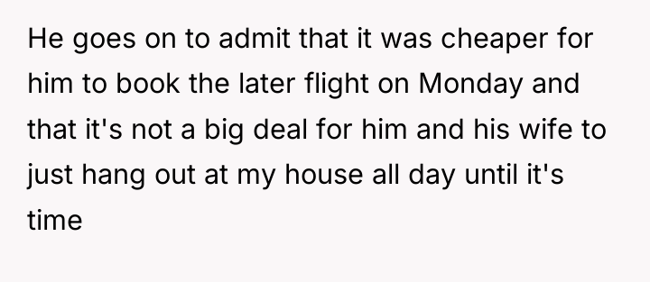He goes on to admit that it was cheaper for...