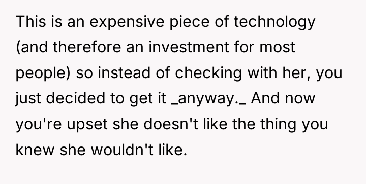 This is an expensive piece of technology (and therefore an...