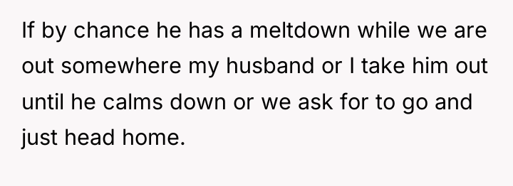 If by chance he has a meltdown while we are...
