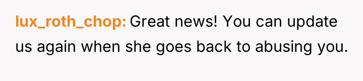 lux_roth_chop Great news! You can update us again when she...