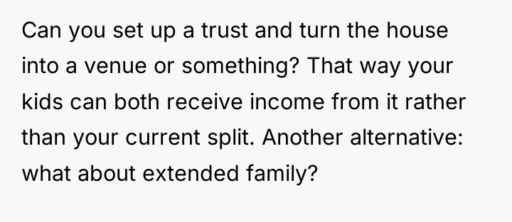 Can you set up a trust and turn the house...
