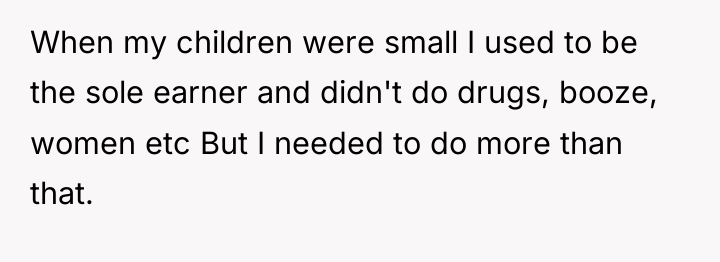 When my children were small I used to be the...